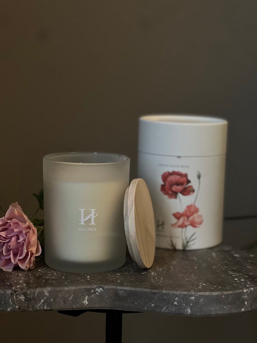 Doftljus Sandalwood Rose