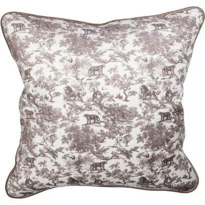 Kuddfordral i sammet Taupe