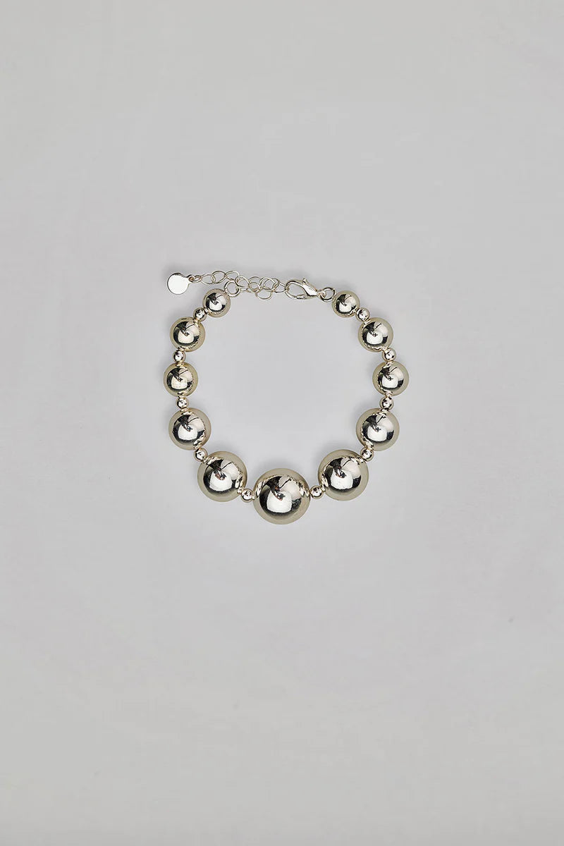 Bead Armband - Silver