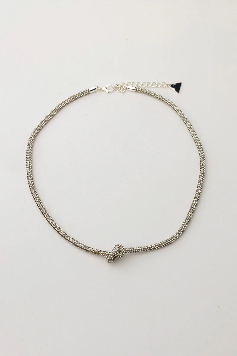 Carrie Thin Halsband - Silver