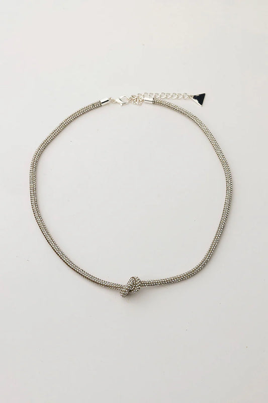 Carrie Thin Halsband - Silver