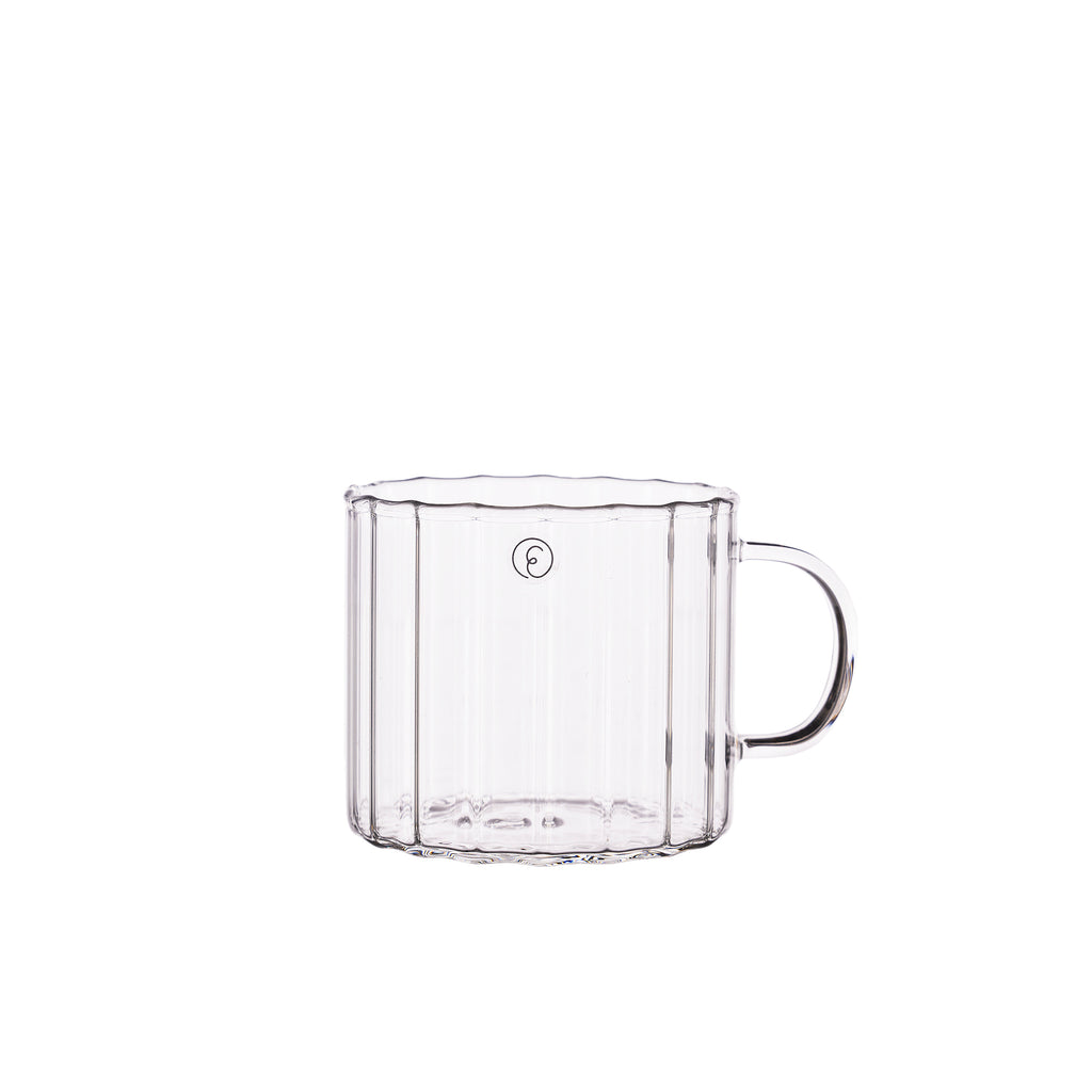 ERNST Glasmugg räfflad