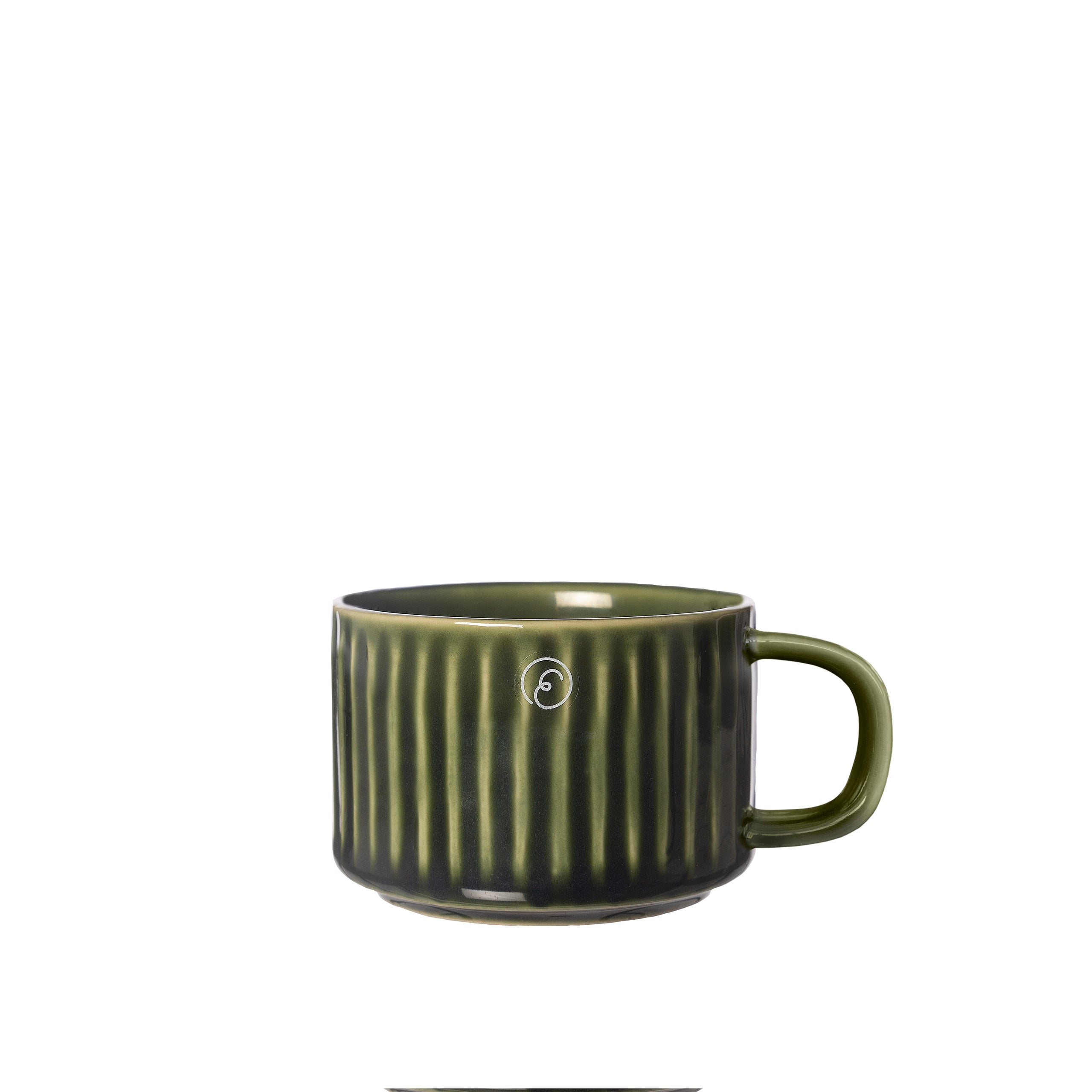 ERNST Glöggmugg grön räfflad