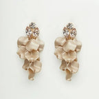 Leaf stone earrings