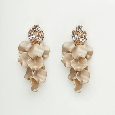 Leaf stone earrings