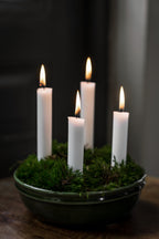 ERNST Ljusskål 4 ljus glaserad grön