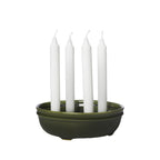 ERNST Ljusskål 4 ljus glaserad grön