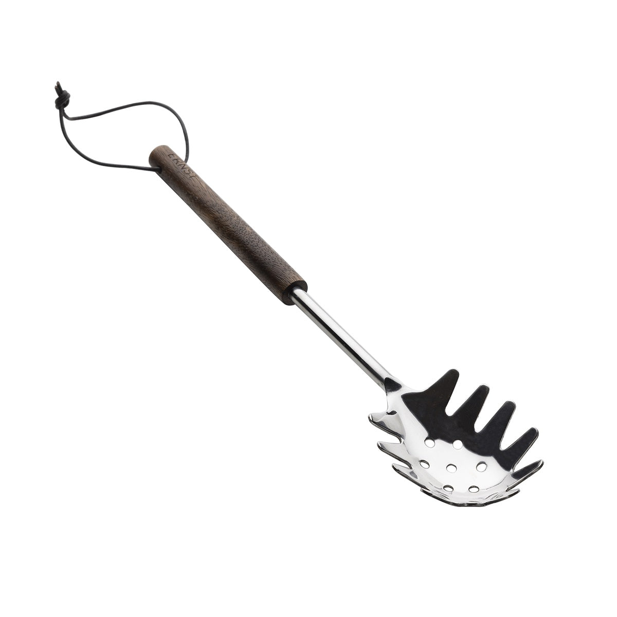 Pastaslev, mörkt trä/metall