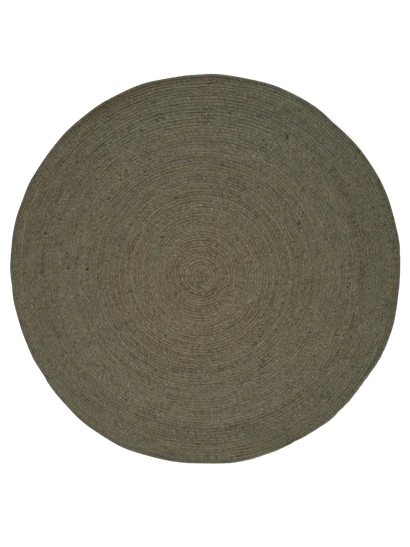 Matta Merino Rund Mörkgrön