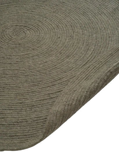 Matta Merino Rund Mörkgrön