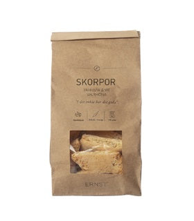 Smörbakade Skorpor - Tranbär och Vit Valrhona