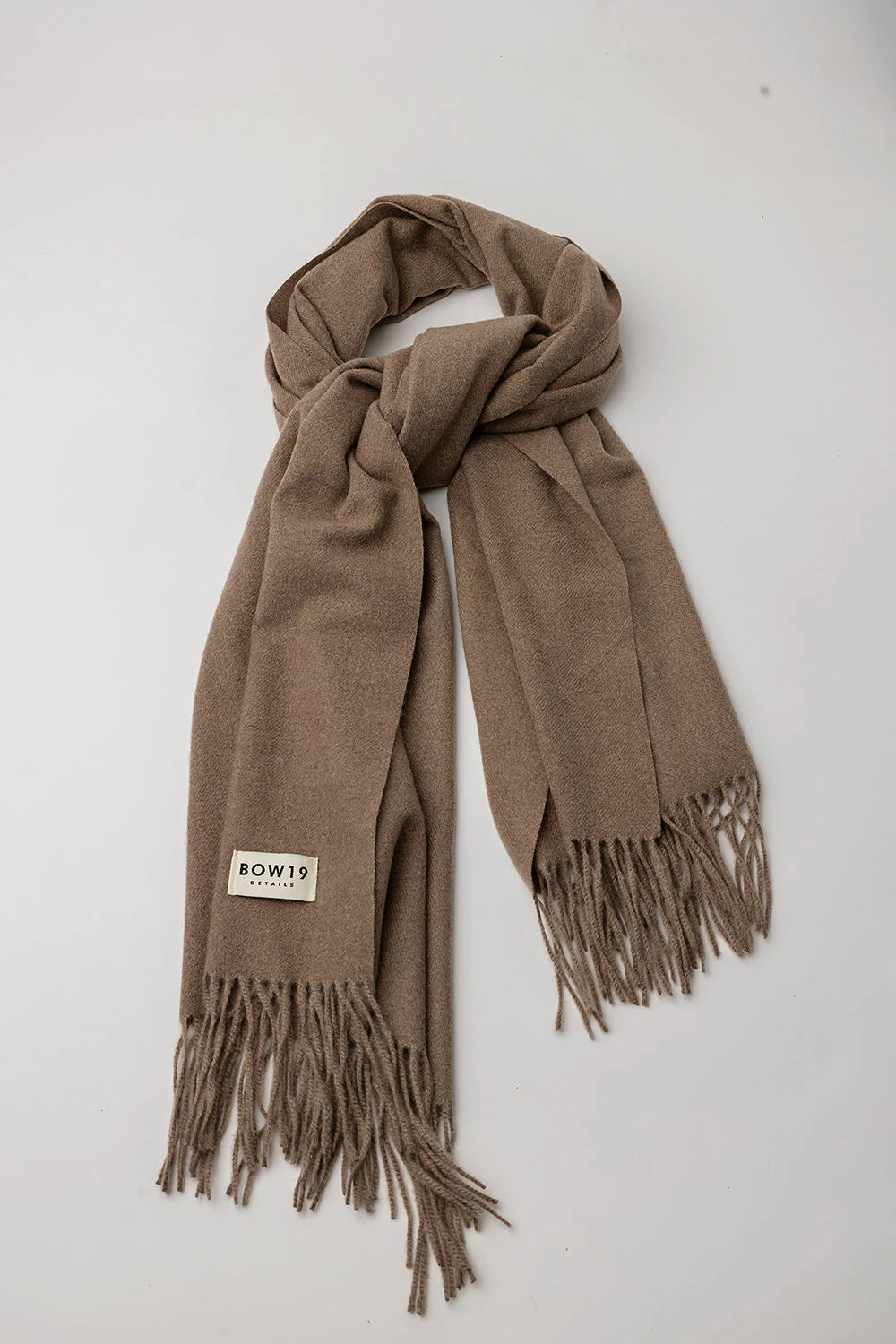 Soft scarf taupe