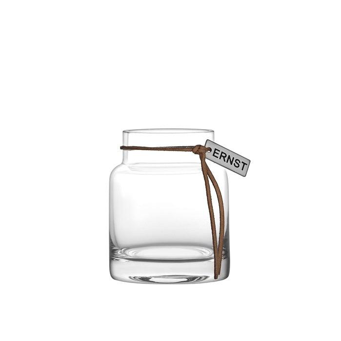 Värmeljuslykta glas d5 h8 cm