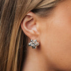Bead multi studs silver