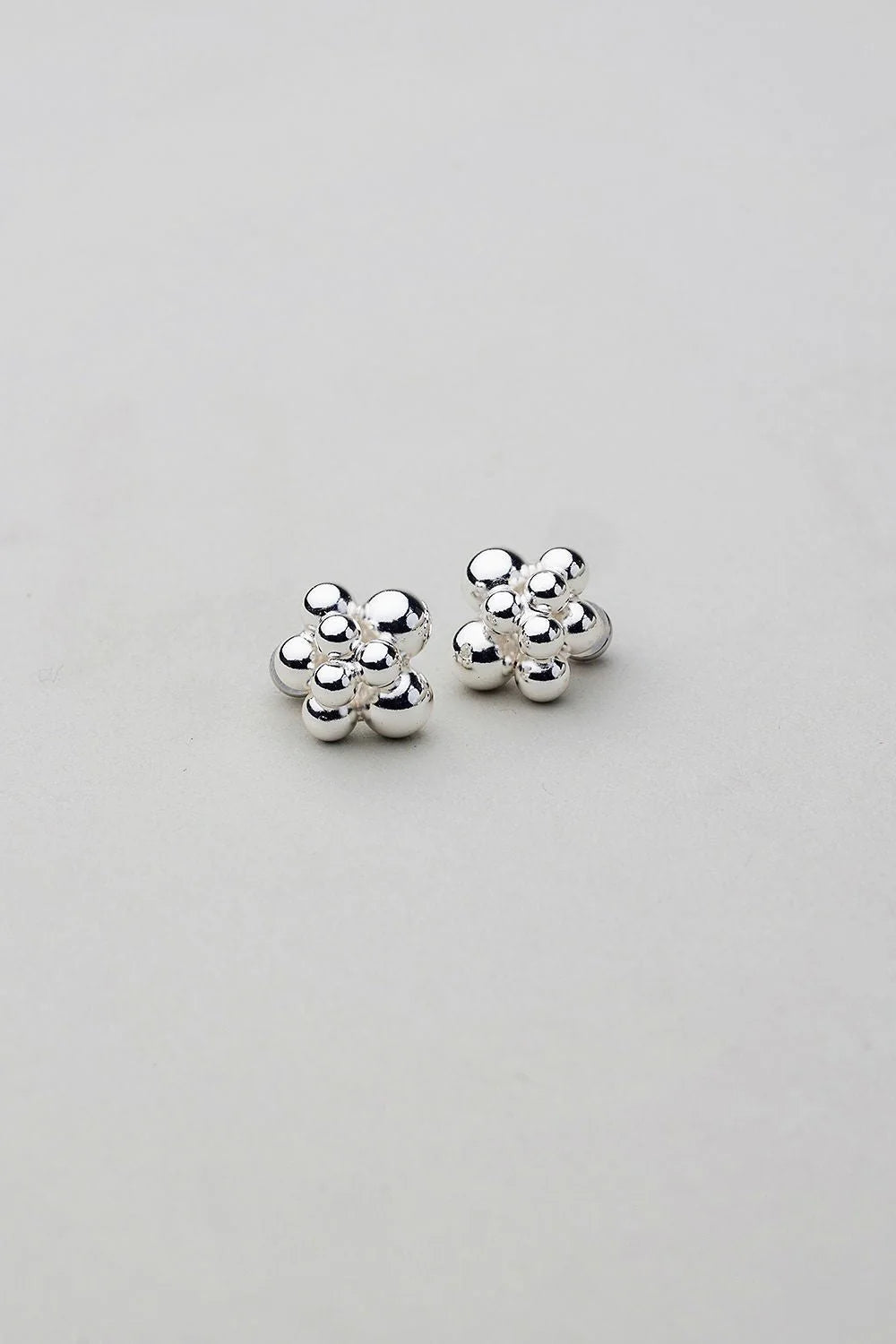 Bead multi studs silver