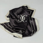 Elle silk scarf black