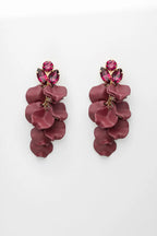Leaf stone earrings