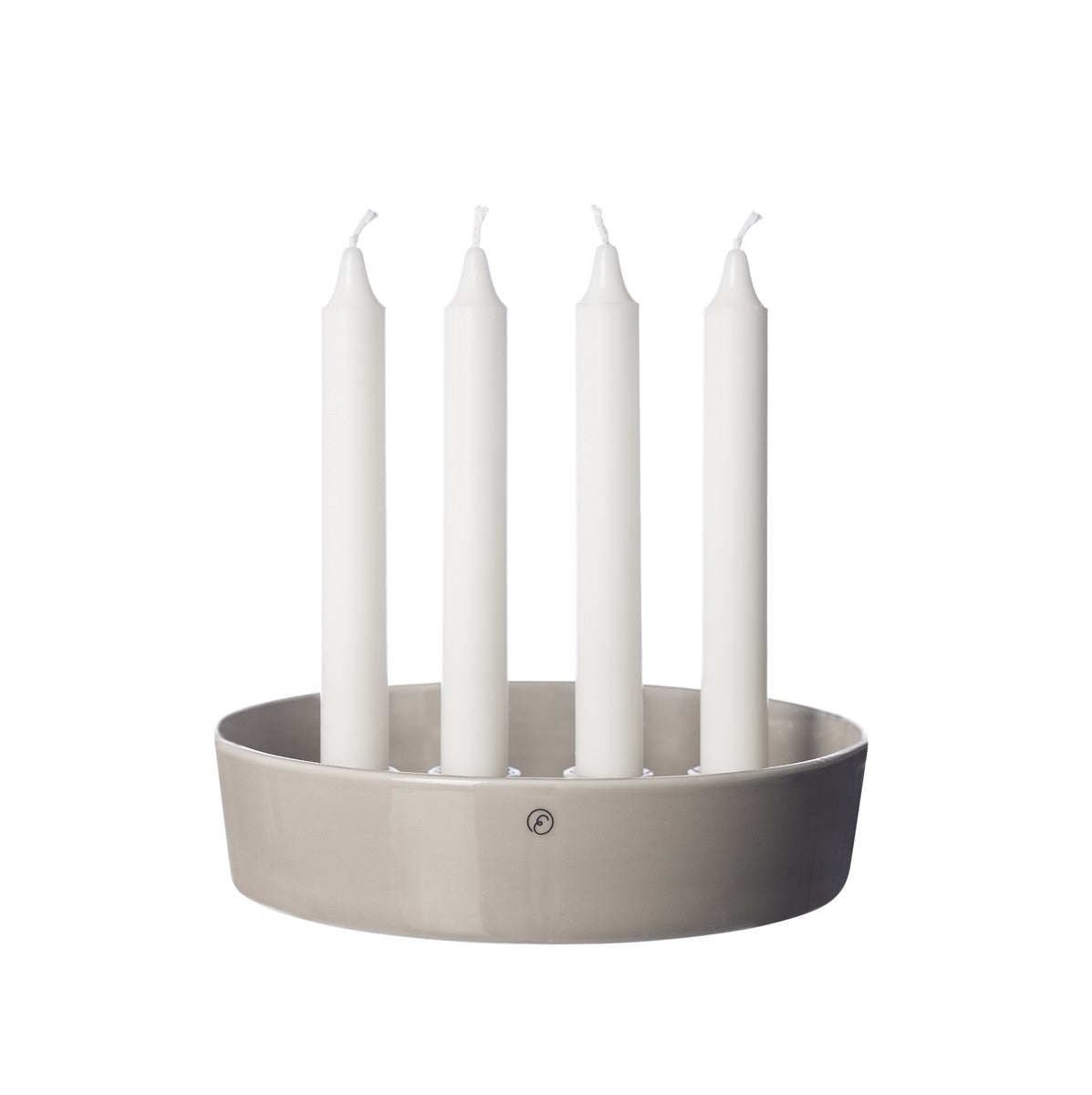 ERNST Ljusskål 4 ljus glaserad sand