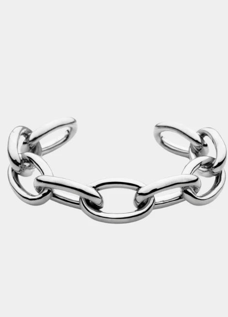 Bangle Massive Chain Armring - Silver