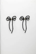 Pearl bow earrings