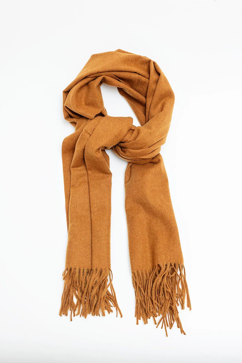 Soft scarf cognac
