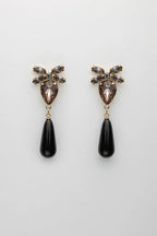 Stone drop earrings